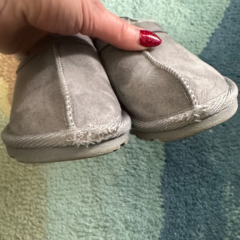 Target Kids' Cozy Gray Slippers